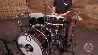 Q Drum Co Mahogany Poplar Distressed Black Satin Kit [upl. by Albina]