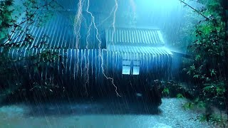 Rainstorm Ambiance on Tin Roof with Thunder for Energy Restoration [upl. by Anegroeg]