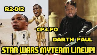 STAR WARS LINEUP FT CP3PO and R2D12 NBA 2K18 MYTEAM [upl. by Melcher379]