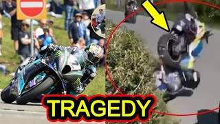 Isle of Man TT 2024 Peter Hickmans HighSpeed Crash at Ginger Hall and Davey Todd wins [upl. by Atenik]