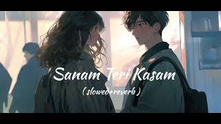 Sanam Teri Kasam  slowed reverb  Ankit tiwaris palak muchhal  lofi [upl. by Enelime]