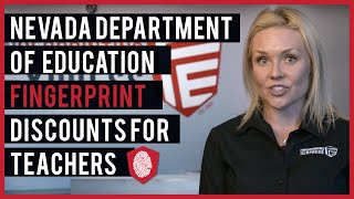 Nevada Department of Education Fingerprint Discounts For Teachers [upl. by Aday]