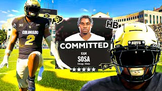 Coach Prime Recruited Kam Sosa To Colorado Ep10 College Football 25 Road To Glory [upl. by Alludba365]