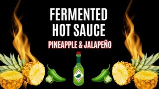 How To Make Fermented Hot Sauce Jalapeno and Pineapple Lacto Fermented Hot sauce Lacto fermenting [upl. by Noitsuj366]