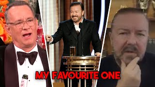 Ricky Gervais Favourite Golden Globes Moment [upl. by Trebron]