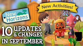 10 UPDATES amp CHANGES in September 2024 New Activities  Animal Crossing New Horizons [upl. by Nylzaj]