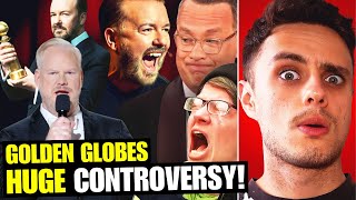 Ricky Gervais OWNS Snowflakes Winning Golden Globe Award Jim Gaffigan Makes CRAZY Hollywood Joke [upl. by Korrie]