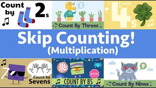 Skip Counting Songs  Multiplication Songs Compilation [upl. by Nosremaj]