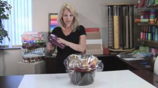 How to Shrink Wrap a Gift Basket [upl. by Kloster202]