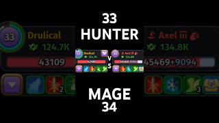 SKYLORE  HUNTER 33 GARUDA VS MAGE 34 FRENCH KISS pvp shorts [upl. by Anilat]