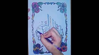 La Ilaha Illallah Art Islamic Drawings [upl. by Yarazed]