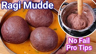 Ragi Mudde  Healthy Weight Loss  Finger Millet Balls Recipe  Ragi Balls with Pro Tips [upl. by Dusa626]