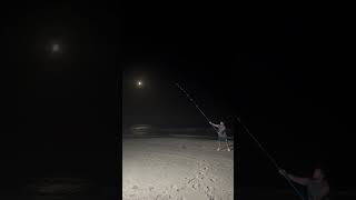 Finish line longcasting night japanese fishing surfcasting longcasting fishingtrip [upl. by Lanrev]