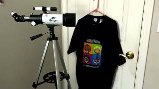 Ann Gave Me A Black Eyed Peas Shirt and a Cool New Telescope For My Birthday [upl. by Etnoed]