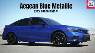 2022 Honda Civic Si in Aegean Blue Metallic [upl. by Leanor]