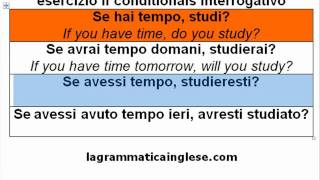 corso di inglese if conditionals interrogativo [upl. by Anirehs990]