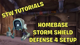 STW Tutorials Setup for Homebase Storm Shield Defense 4 [upl. by Tarra]