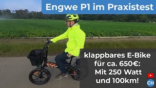 Engwe P1 KlappEBike im Test  viel Fahrrad für 650€ [upl. by Laura]