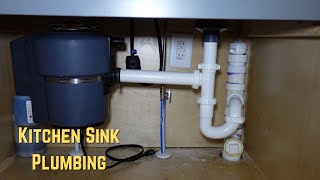 DIY Kitchen Sink Plumbing With GARBAGE DISPOSAL Start to Finish – Step by Step [upl. by Atlas]