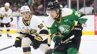 London Knights Trade Alec Leonard To Owen Sound [upl. by Nwhas]