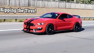 Supercharged GT350R Kooks Headers Exhaust on the Highway Perfect Setup [upl. by Gilba]