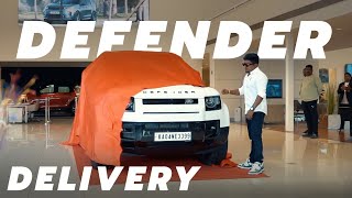 Taking Delivery of 2024 Defender 110 White🔥  Bangalore [upl. by Hesta784]