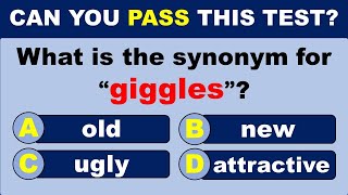 Synonyms Quiz CAN YOU PASS THIS TEST 95 CANNOT SCORE 2025  challenge [upl. by Nnaasil]