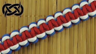 How to weave the TriColor Solomon Paracord Bracelet [upl. by Jerold]