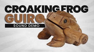 Croaking Frog Guiro Sound Demo [upl. by Maise]