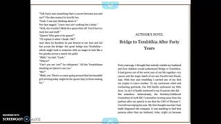 Bridge to Terabithia Ch 13 Read Aloud Part 2 [upl. by Nnywg743]