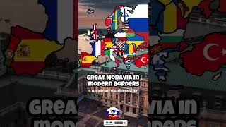 Great Moravia in modern borders edit europe mapping [upl. by Eelidnarb]