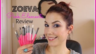 Zoeva Pink Elements Brush Set Review [upl. by Waxler243]