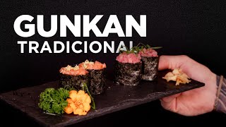 GUNKAN TRADICIONAL do Japão direto pro seu prato  Como fazer Sushi [upl. by Oleta]