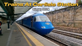 Trains At Carlisle Station 5th July 2024 [upl. by Ahtibbat]