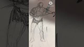 Day 10 of developing gesture drawing skills [upl. by Hamal]