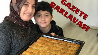 GAZETE BAKLAVASI TARİFİ💯Püf noktaları nedir GÜLÜN EV HAYATI [upl. by Etiuqram]