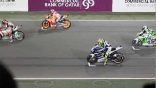 Doha  Moto GP Partenza di Valentino Rossi [upl. by Fabyola]