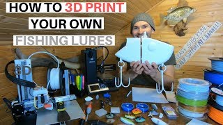 HOW TO 3D PRINT YOUR OWN FISHING LURES IN 3 STEPS [upl. by Photina200]