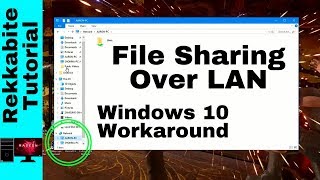 File Sharing Through LAN Windows 10 Workaround [upl. by Fadden901]