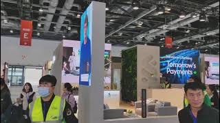 JPMorgan HKEX and VISA Stands on Sibos Exhibition [upl. by Kremer227]