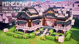 Minecraft How To Build a Cherry Blossom House [upl. by Stirling679]