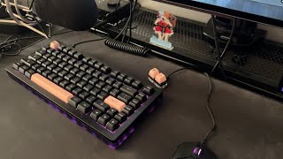 Akko ACR Pro 75 Durock T1 typing  sound test [upl. by Joacimah35]