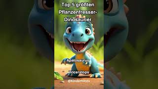 Top 5 größten PflanzenfresserDinosaurier KinderHitsTV [upl. by Ennairac]