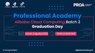 Live  Alibaba Cloud Computing Batch 2 Graduation Day PROA 2023 [upl. by Oinotna]