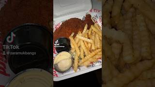 chicken tenders amp fries 🤤 shorts mukbang [upl. by Ybbob]