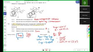 Gr 12 Fisiese Wetenskap November 2015 elektrodinamika en elektrisiteit [upl. by Gnus957]