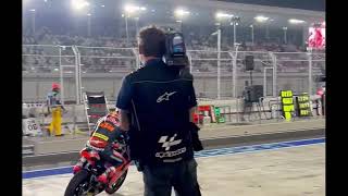 Qualification moto3 Qatar 2023 Daniel Holgado POLE Position [upl. by Haropizt]