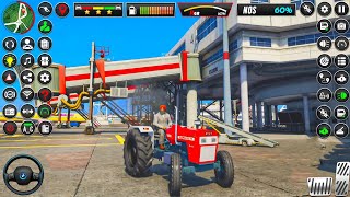 Big farming games farm games  game tractor gadi wala game  real tractor driving simulator 2 [upl. by Marina93]