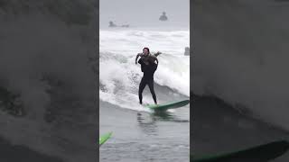 Tandem surfing at Malibu [upl. by Rizas873]