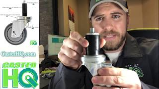 Expanding Stem Caster Installation Tutorial Video  CasterHQ TV [upl. by Marr877]